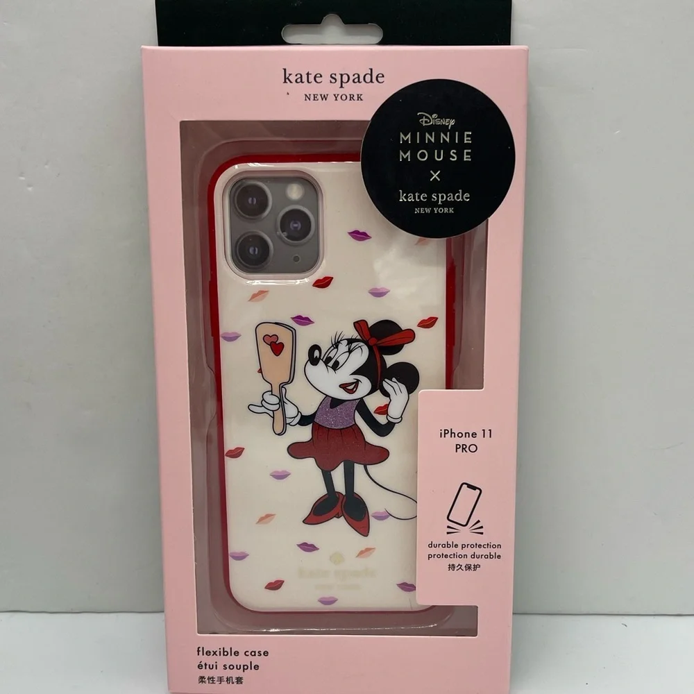 Kate Spade & Disney Minnie Mouse Iphone 11 PRO Case In Box Color Palevelmulti